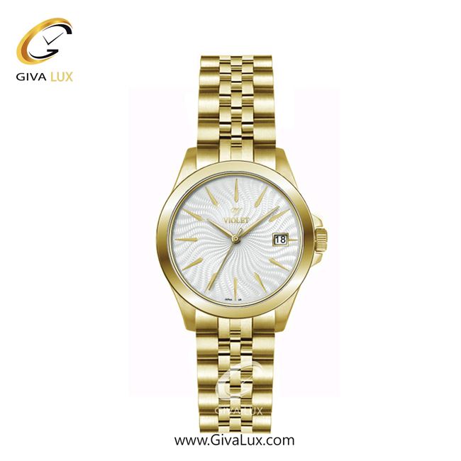 ساعت مچی اورجینال زنانه ویولت VIOLET طلایی | طلایی| نقره ای| کد رفرنس 0592/2 سایز کوچک 